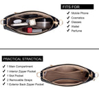 Retro Vegan Leather Shoulder Bag -  by Handbags Specialist Headquarter | Available at Handbags Specialist Headquarter