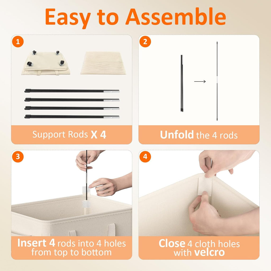 RollAway 90L Laundry Basket with Removable Bag - Laundry Baskets by Handbags Specialist Headquarter | Available at Handbags Specialist Headquarter