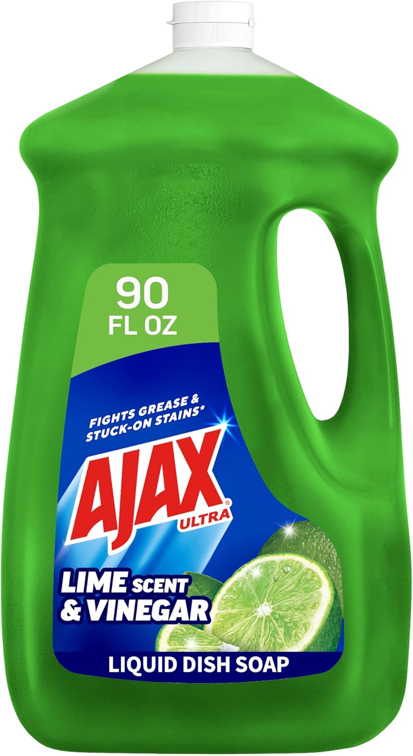 Ajax Fresh Lime Vinegar Dish Soap - 90oz Sparkle Clean - Dish Soap Liquid by Handbags Specialist Headquarter | Available at Handbags Specialist Headquarter