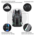 DUSLANG Travel Laptop Backpack with USB Port - Black - Backpack Bags by Handbags Specialist Headquarter | Available at Handbags Specialist Headquarter