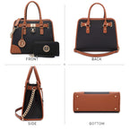 Dasein Women’s 2pcs Satchel & Shoulder Bag Set