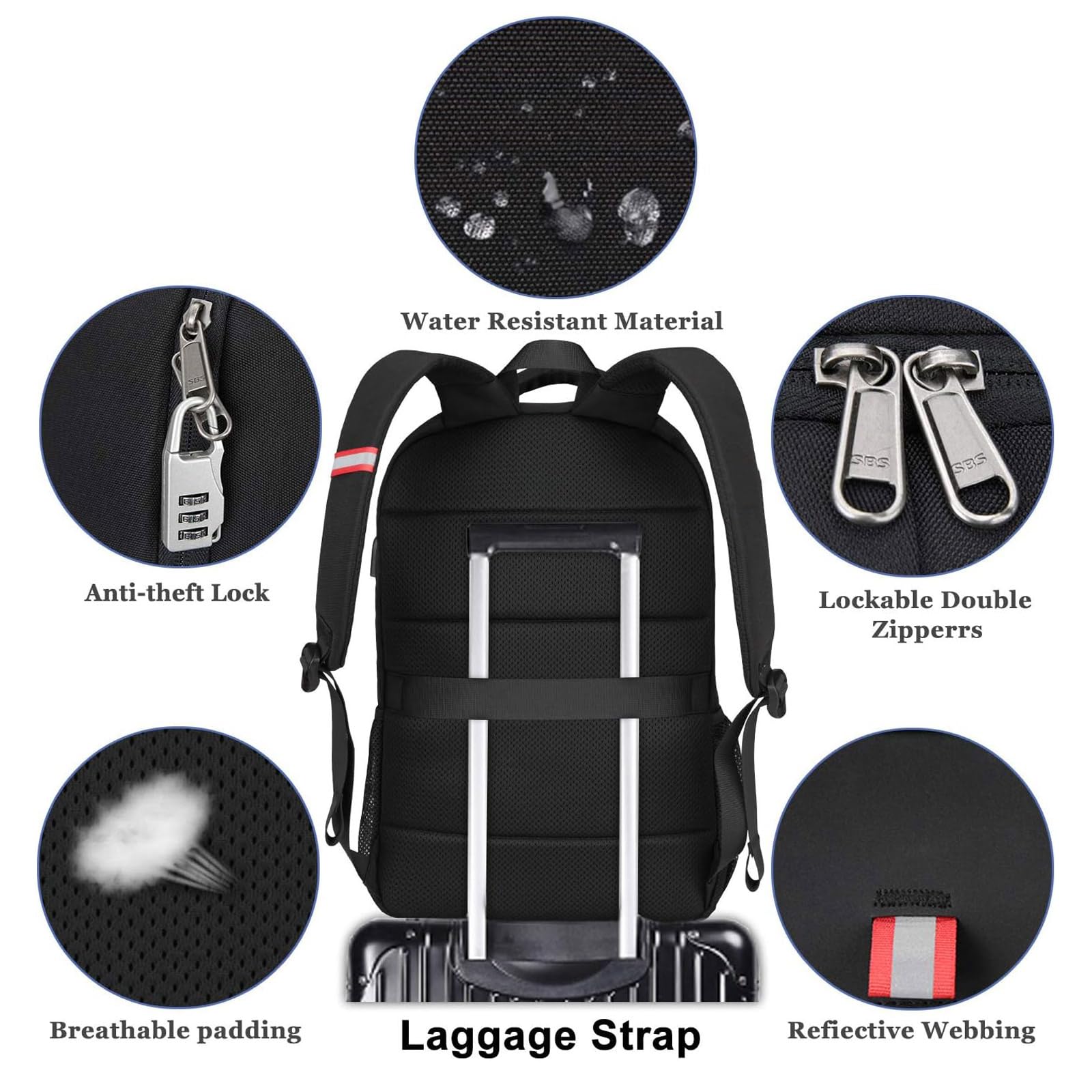 ChargeMate Laptop Backpack - Backpack Bags by Handbags Specialist Headquarter | Available at Handbags Specialist Headquarter