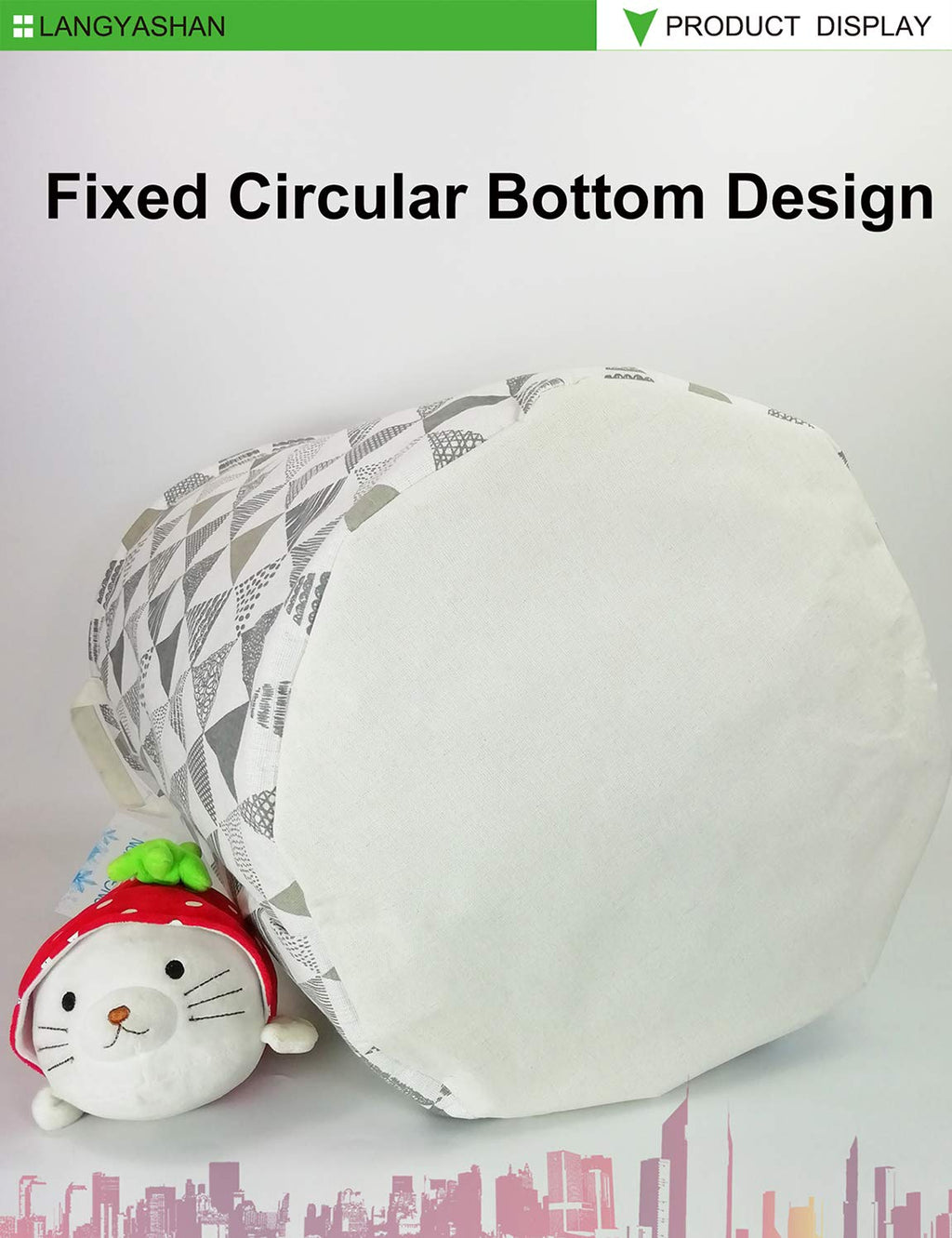 Collapsible Canvas Hamper by LANGYASHAN - Laundry Baskets by Handbags Specialist Headquarter | Available at Handbags Specialist Headquarter