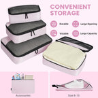 BAGAIL Travel Cubes: 8/9 Set Packing Organizers -  by Handbags Specialist Headquarter | Available at Handbags Specialist Headquarter