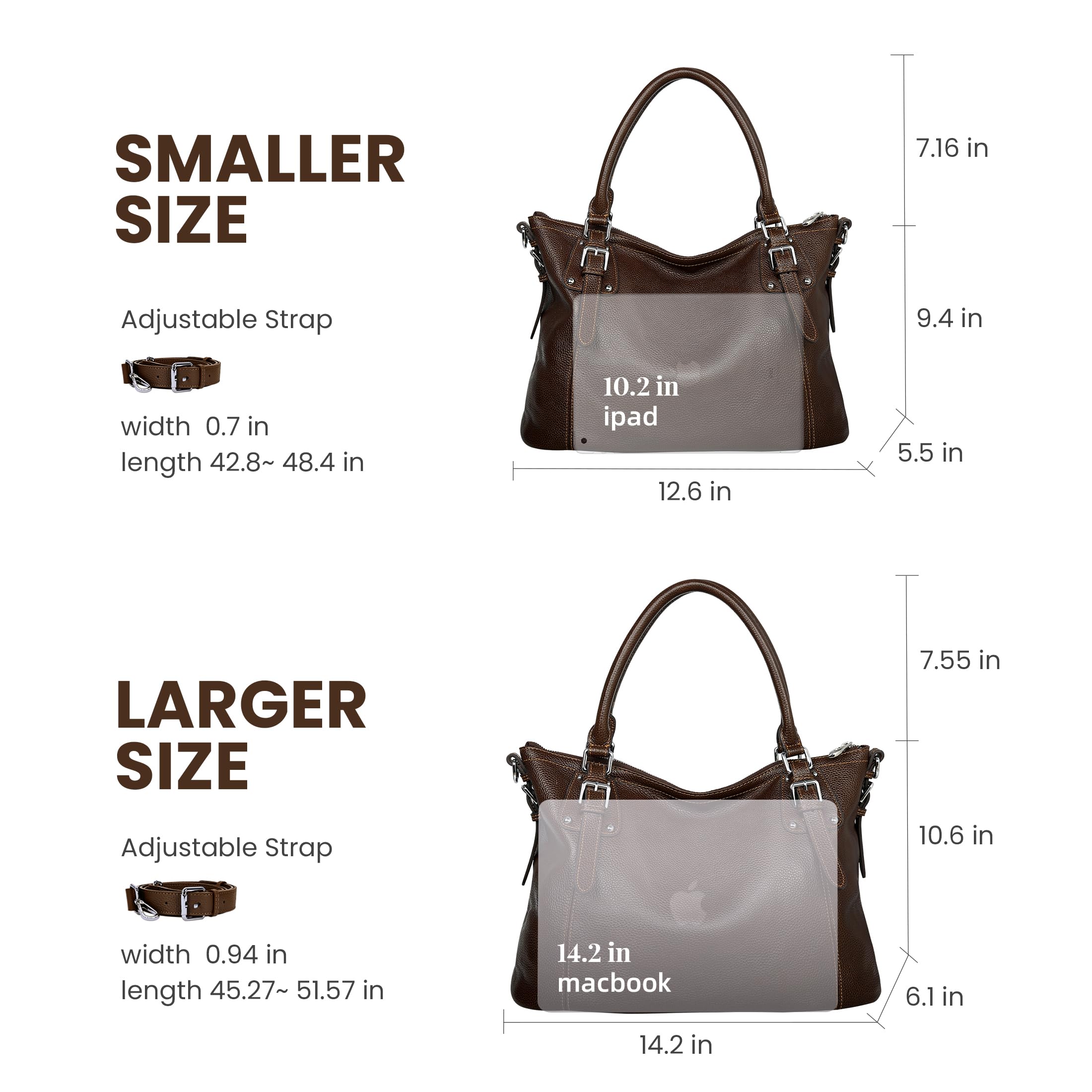 Genuine Leather Women's Tote Shoulder Bag