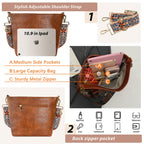 ChicHobo Vegan Leather Crossbody Bag with Strap -  by Handbags Specialist Headquarter | Available at Handbags Specialist Headquarter