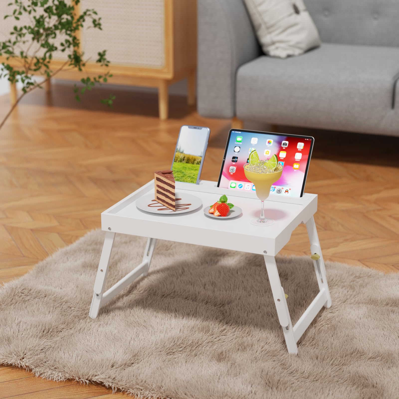 Artmeer Bamboo Foldable Bed & Laptop Tray - 2 Pack - Decor by Handbags Specialist Headquarter | Available at Handbags Specialist Headquarter