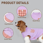 PlaidPup Waffle Vest: Soft, Stretchy, & Cute! - Pet Supplies by Handbags Specialist Headquarter | Available at Handbags Specialist Headquarter