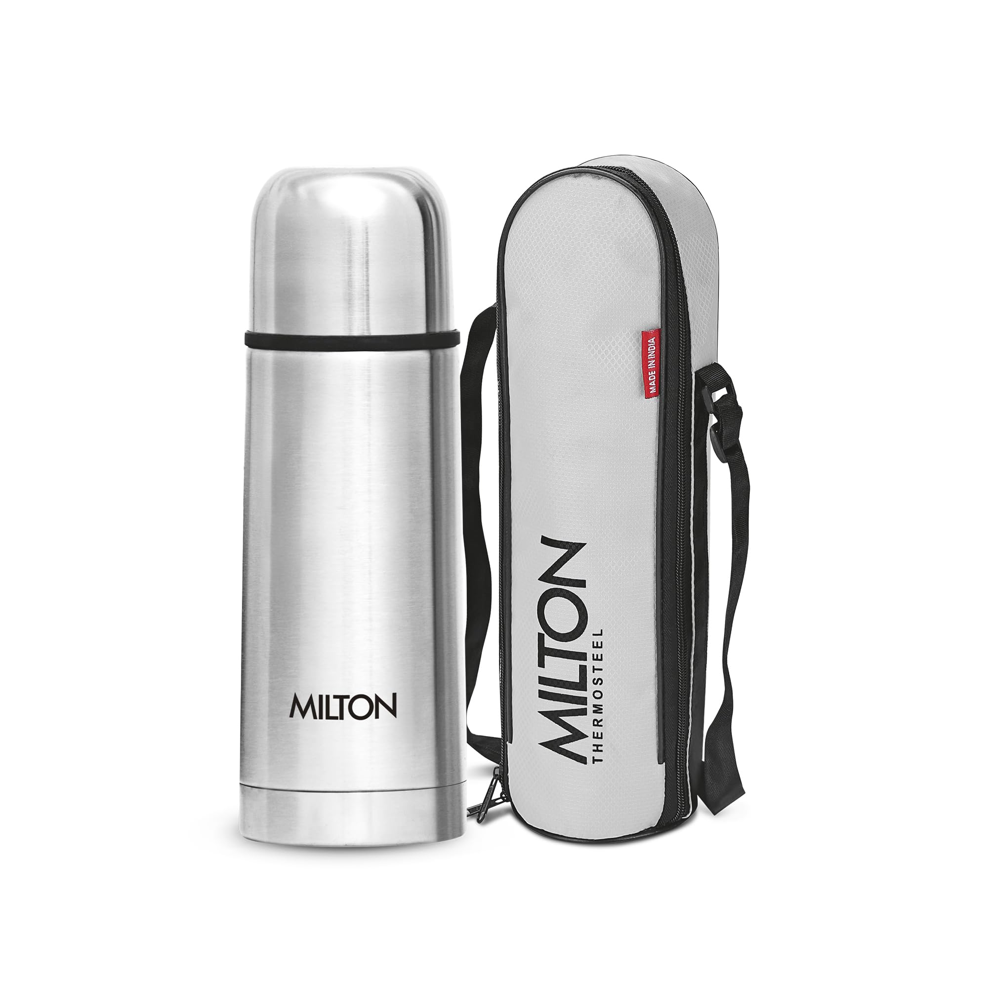Milton Flip Lid Thermosteel 500ml - 24hr Hot & Cold - Water Bottles by Handbags Specialist Headquarter | Available at Handbags Specialist Headquarter