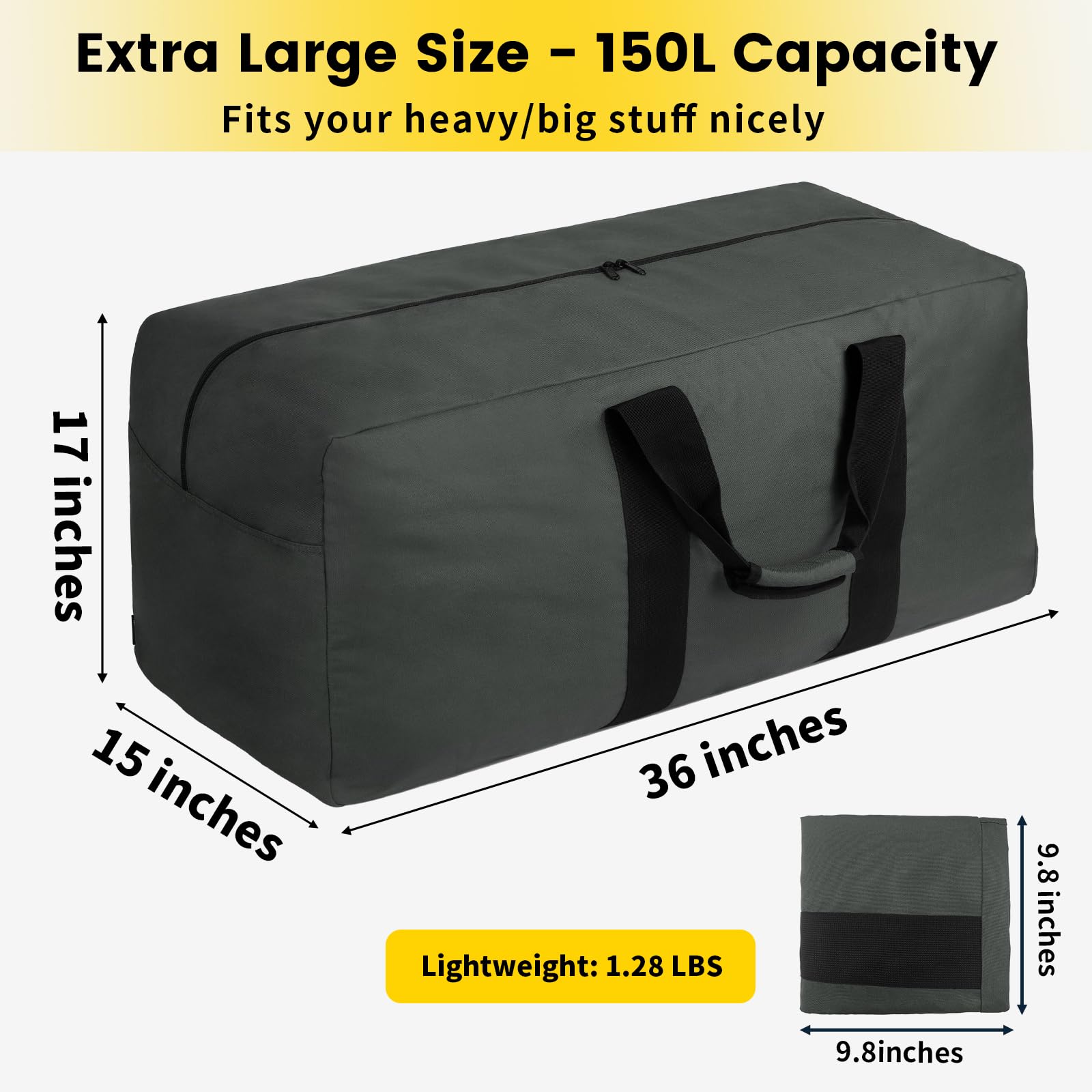 VoyagerMax 100L Travel Duffel - Foldable & Durable