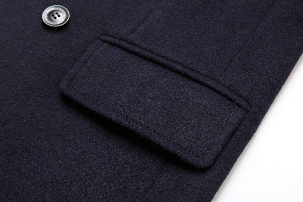 Men's Premium Wool Blend Double Breasted Coat