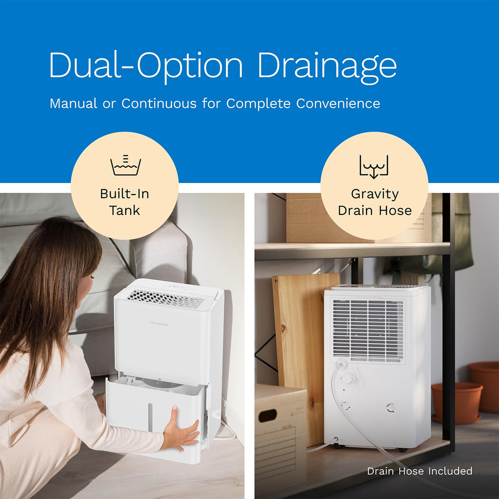 hOmeLabs Smart 50 Pint Dehumidifier 7000 Sq Ft - Decor by Handbags Specialist Headquarter | Available at Handbags Specialist Headquarter