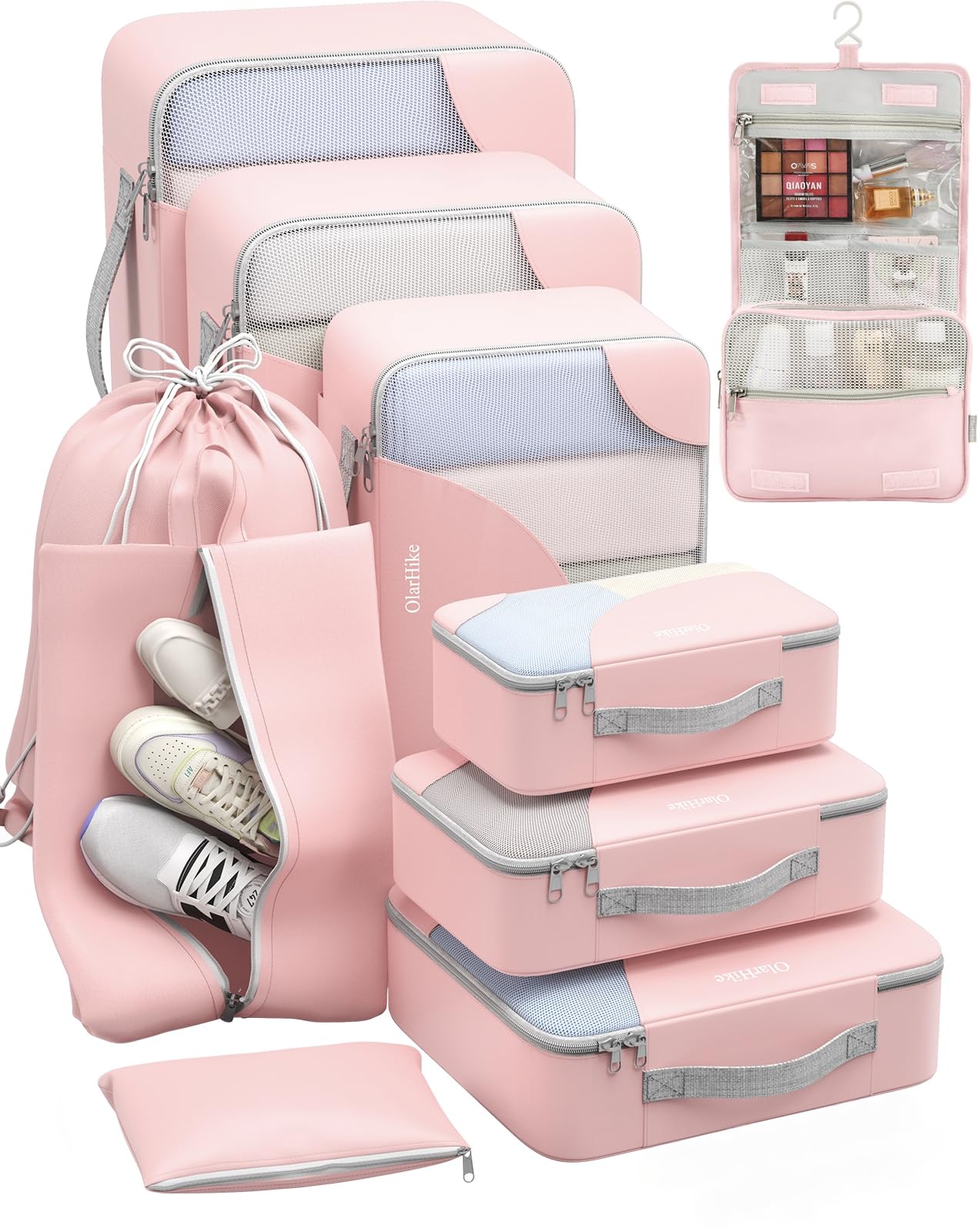 OlarHike Travel Cube Set - Cream Organizer & Gifts -  by Handbags Specialist Headquarter | Available at Handbags Specialist Headquarter