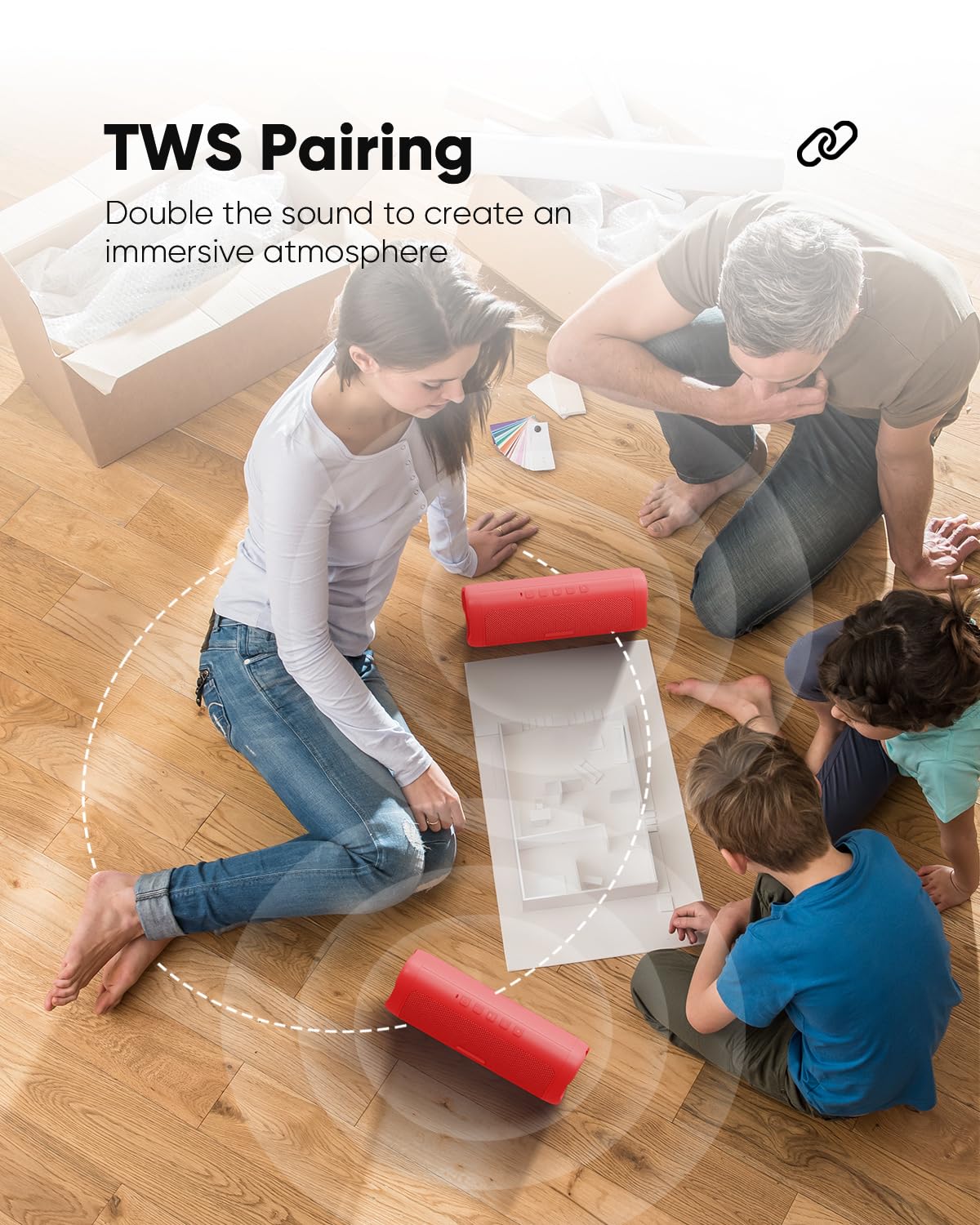 EchoVibe: Portable Waterproof Bluetooth Speaker - Decor by Handbags Specialist Headquarter | Available at Handbags Specialist Headquarter