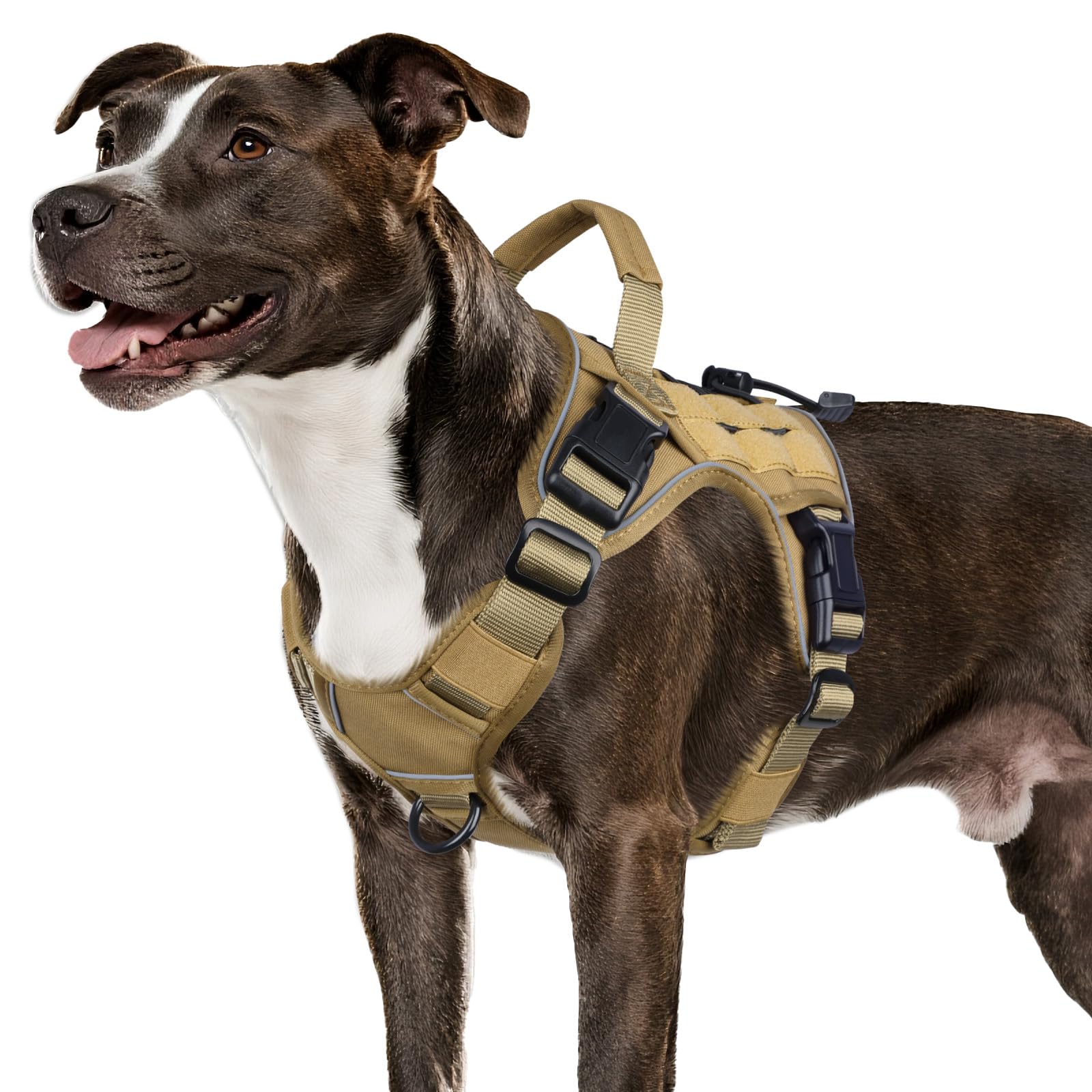 GuardianGrip Tactical Dog Vest - Large, Reflective, Green -  by Handbags Specialist Headquarter | Available at Handbags Specialist Headquarter