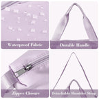 Pink Expandable Travel Duffel with Wet Pocket -  by Handbags Specialist Headquarter | Available at Handbags Specialist Headquarter