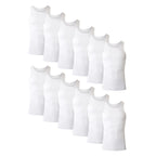 CoolFlex Men's Ribbed Tank Pack - White/Black/Gray