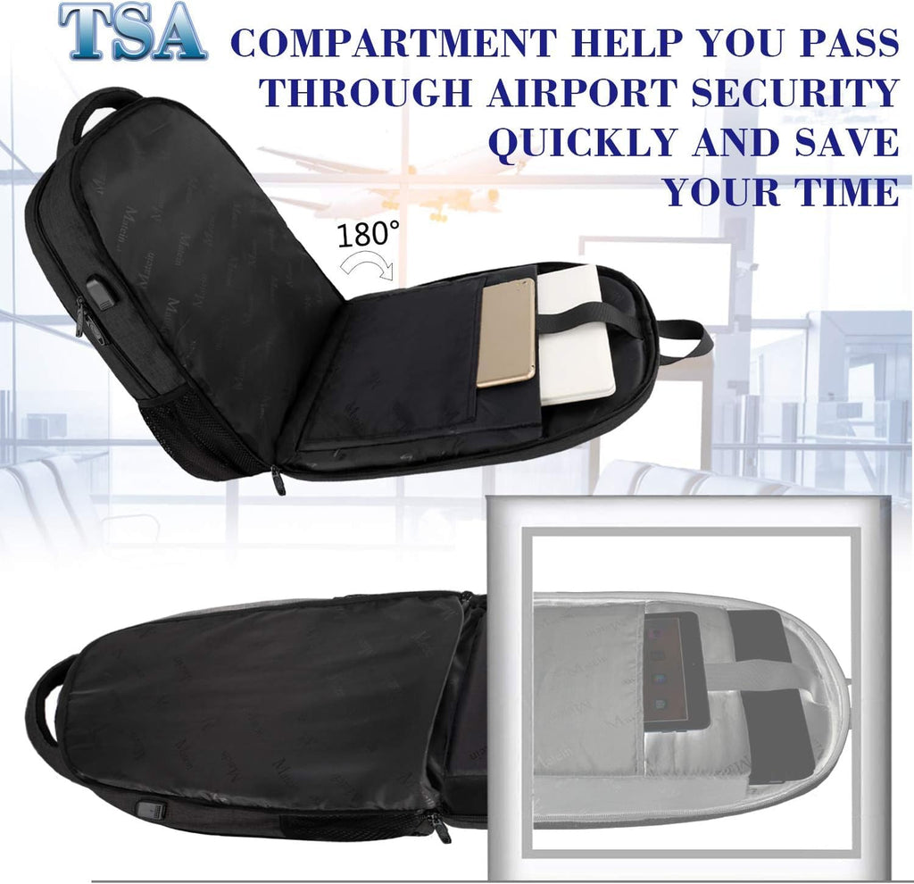 MATEIN SleekGuard Laptop Backpack with USB Port - Backpack Bags by Handbags Specialist Headquarter | Available at Handbags Specialist Headquarter