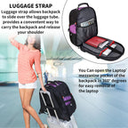 SHRRADOO 50L USB Travel Laptop Backpack - Airline Approved - Backpack Bags by Handbags Specialist Headquarter | Available at Handbags Specialist Headquarter