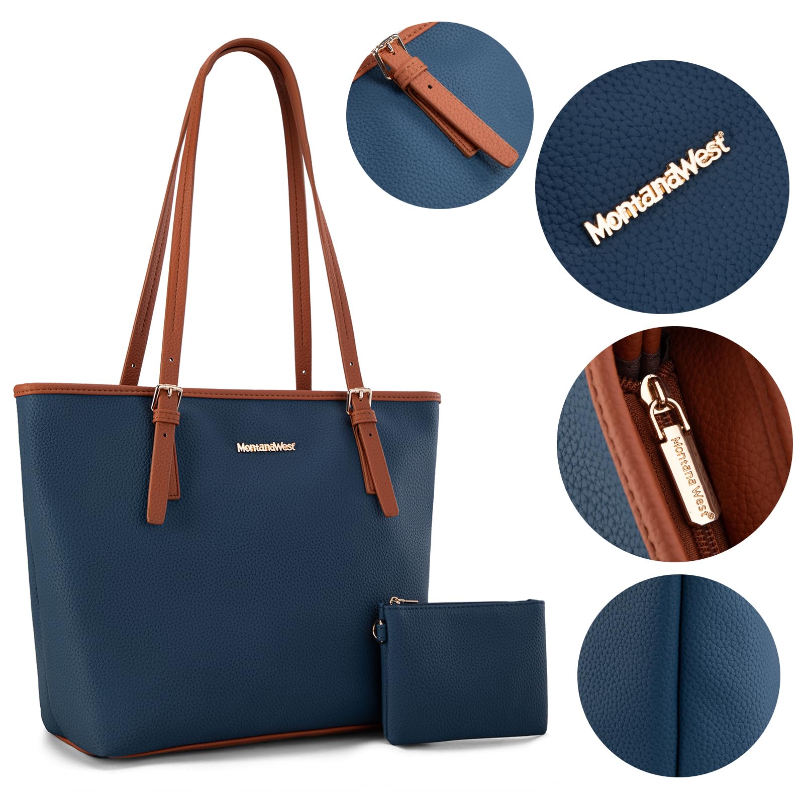Montana Charm: Vegan Leather Tote & Shoulder Bag