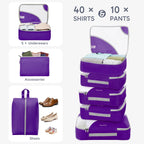 OlarHike Travel Cube Set - Cream Organizer & Gifts -  by Handbags Specialist Headquarter | Available at Handbags Specialist Headquarter