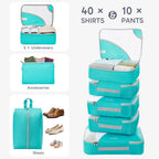 OlarHike Travel Cube Set - Cream Organizer & Gifts -  by Handbags Specialist Headquarter | Available at Handbags Specialist Headquarter