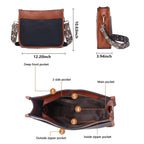 AUYOCO Chic Vegan Leather Crossbody Bag with Strap -  by Handbags Specialist Headquarter | Available at Handbags Specialist Headquarter