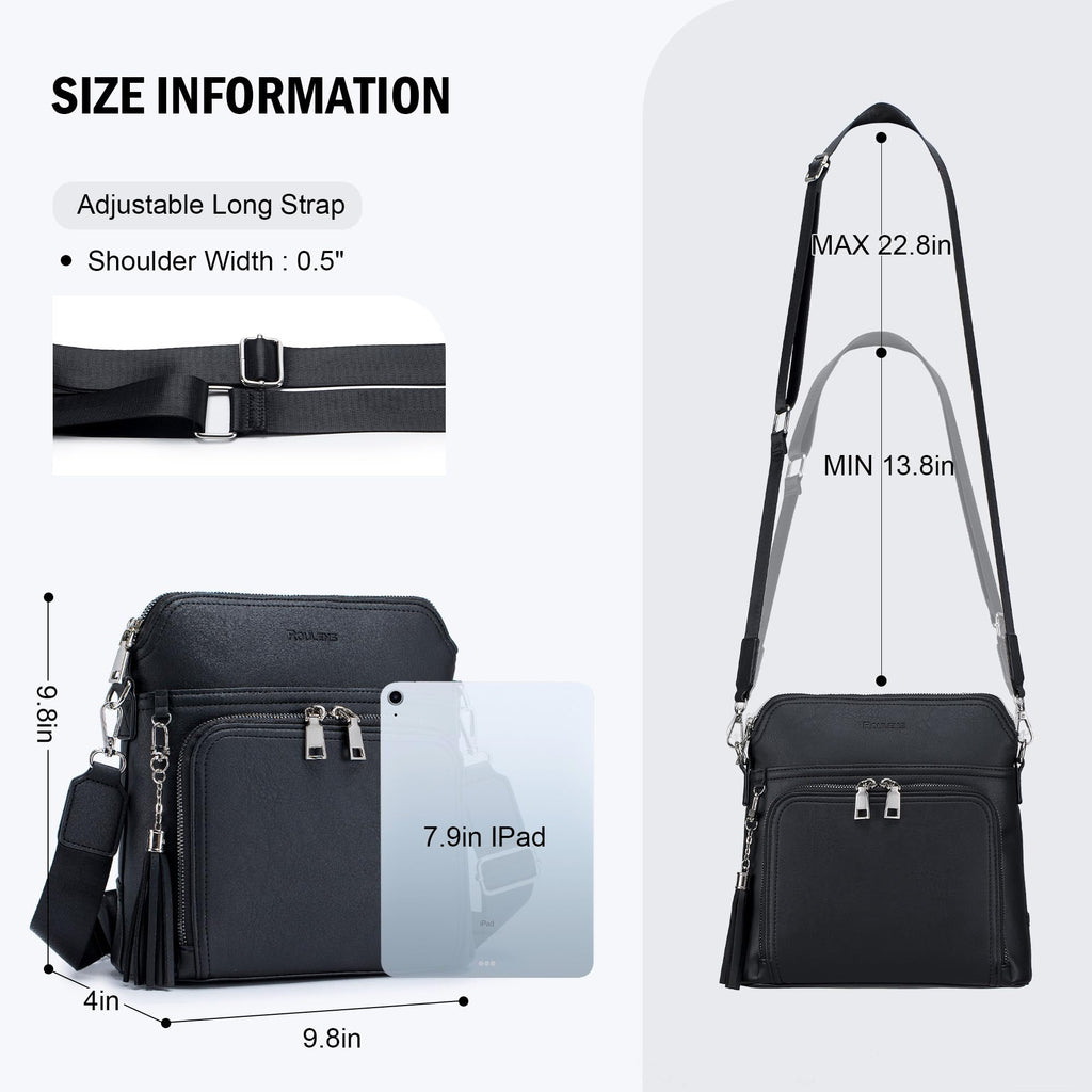 Tassel Charm Crossbody Bag for Women -  by Handbags Specialist Headquarter | Available at Handbags Specialist Headquarter