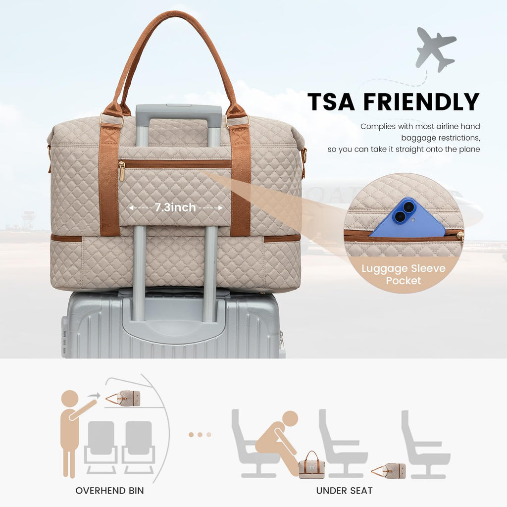 LOVEVOOK All-in-One Duffle: Travel & Gym Ready - Luggage Travel Bags by Handbags Specialist Headquarter | Available at Handbags Specialist Headquarter