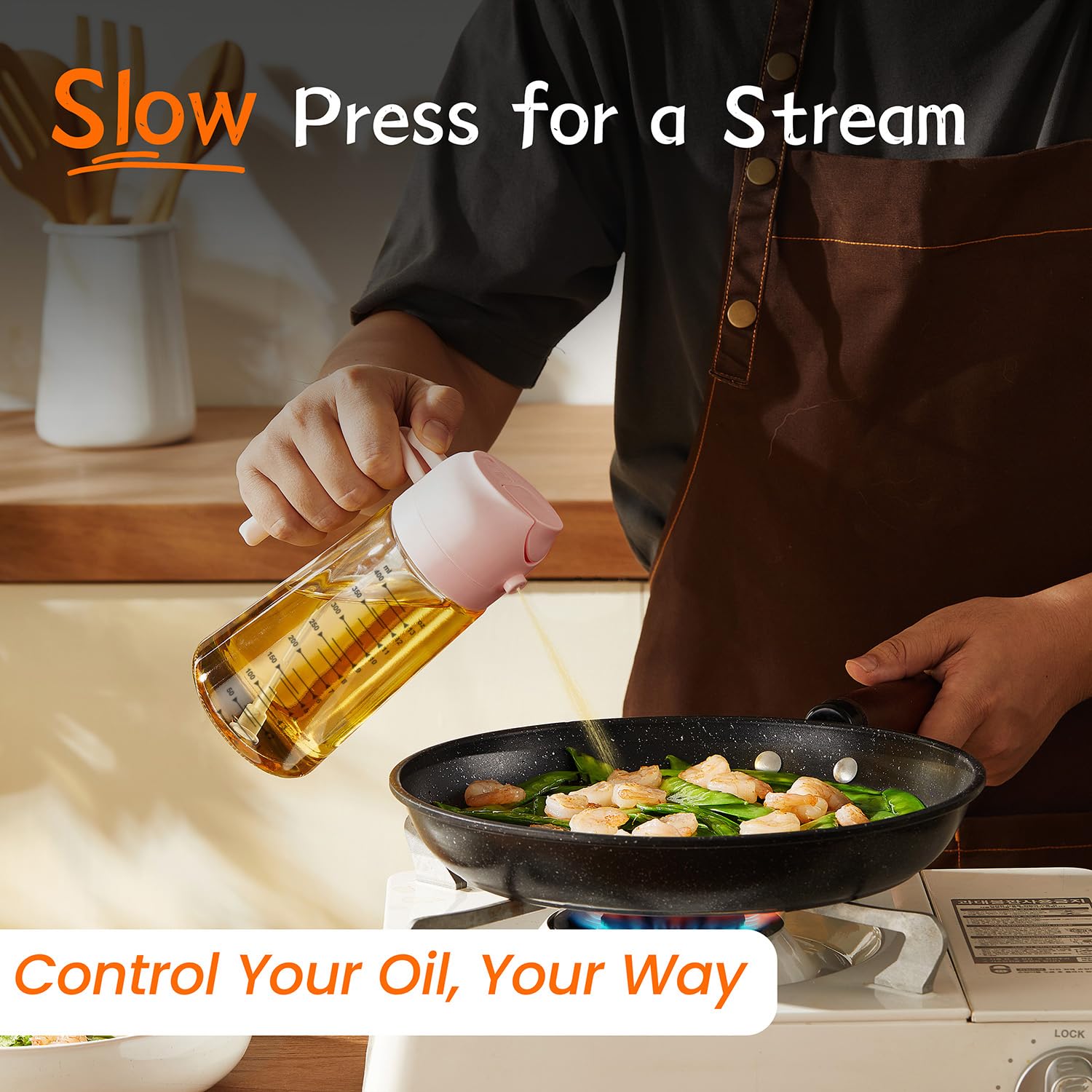 SprayMaster Duo: 16oz Olive Oil Dispenser - Black -  by Handbags Specialist Headquarter | Available at Handbags Specialist Headquarter