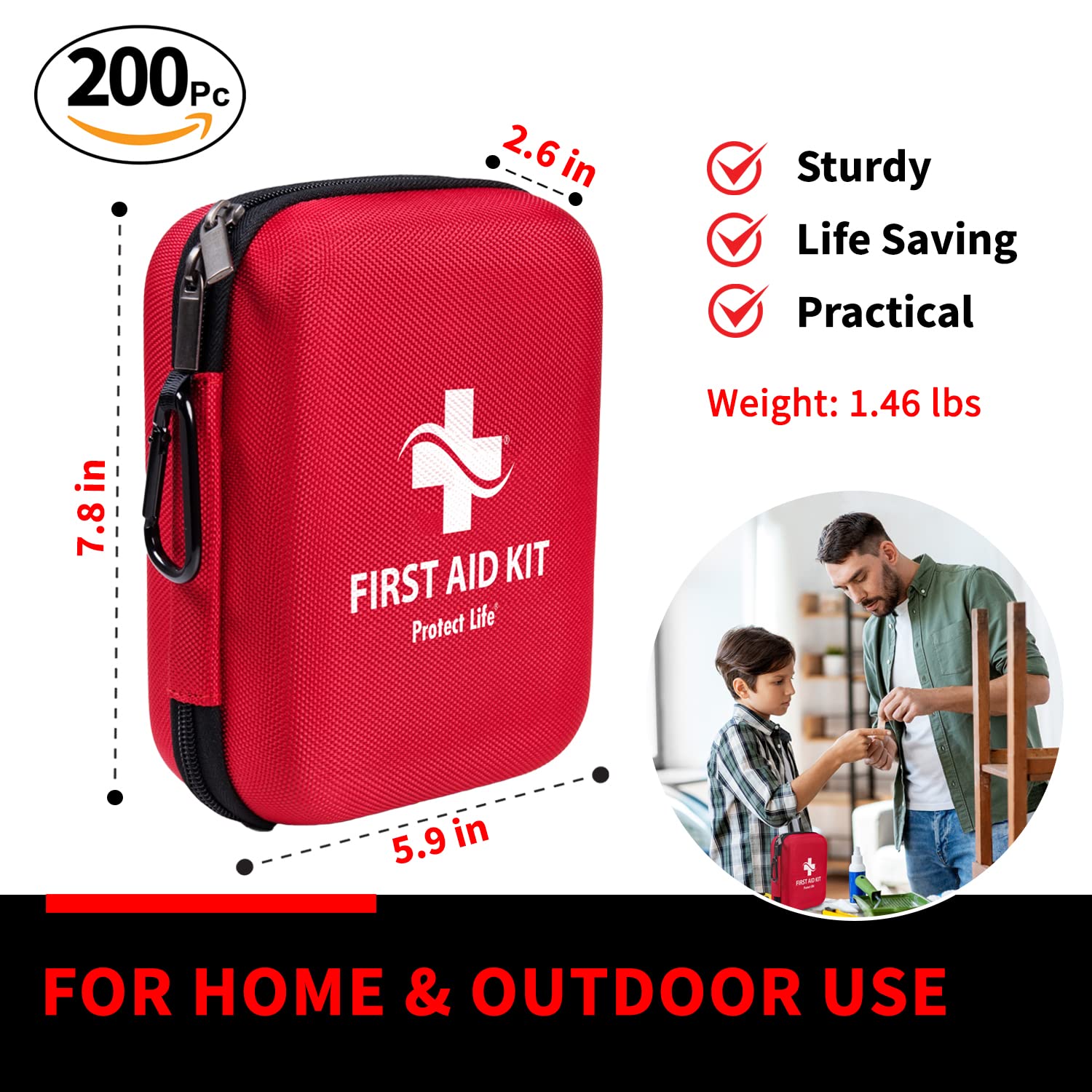 Protect Life Ultimate Survival First Aid Kit -  by Handbags Specialist Headquarter | Available at Handbags Specialist Headquarter