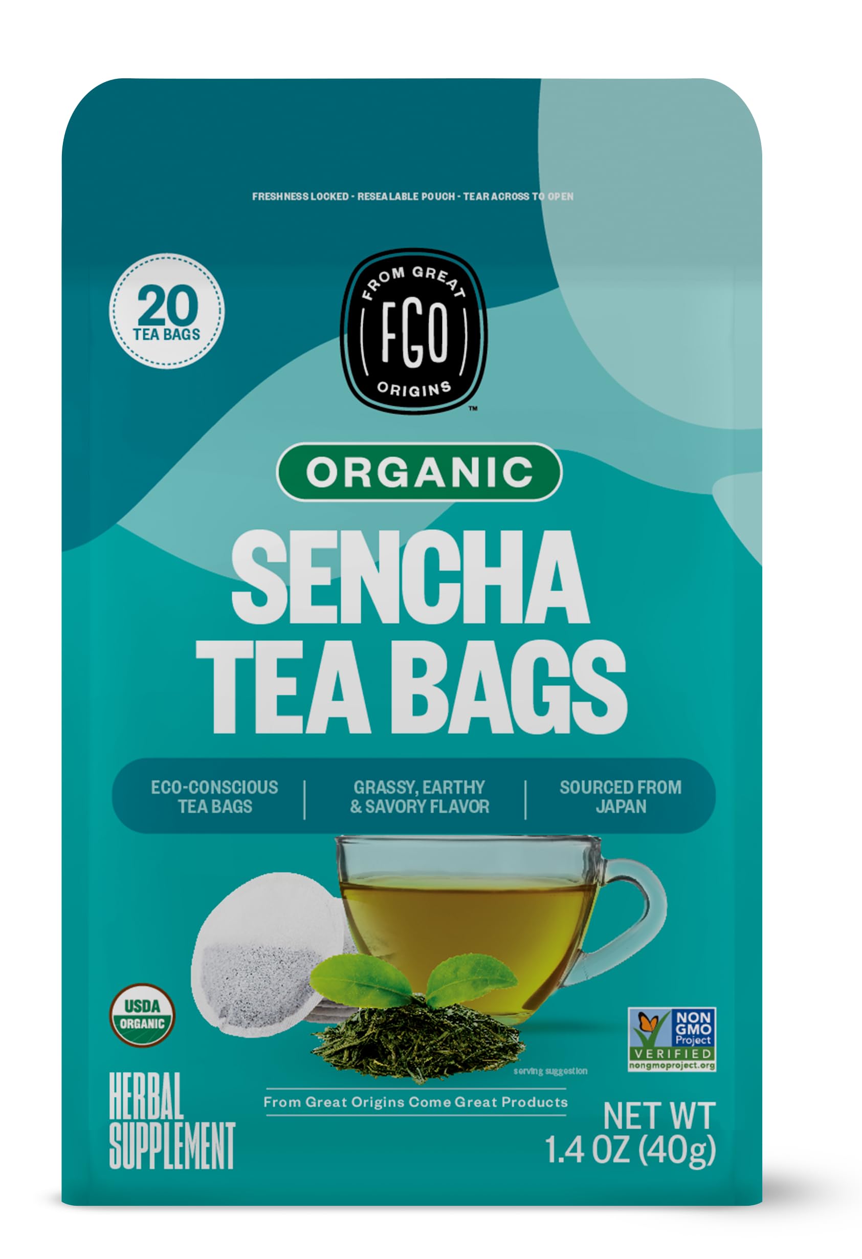 ElderZen Organic Tea - Caffeine-Free Eco Bags -  by Handbags Specialist Headquarter | Available at Handbags Specialist Headquarter