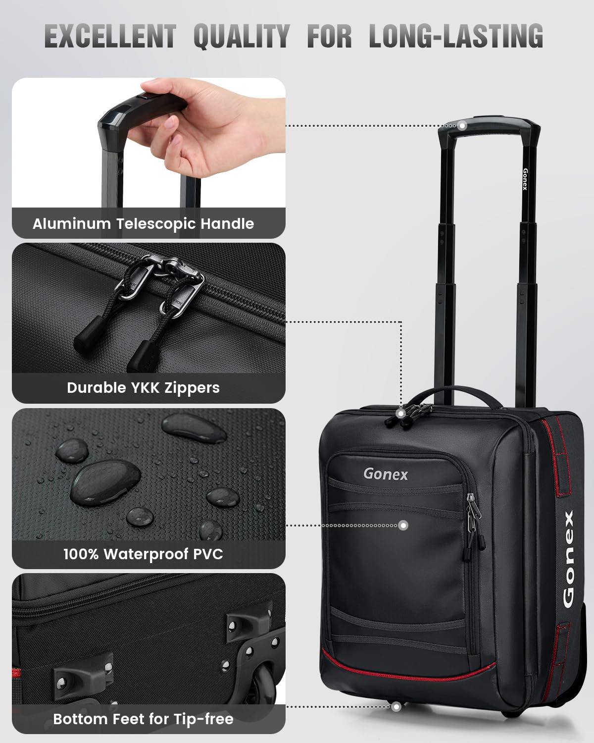 Gonex 70L Wheeled Duffle - Olive Green Travel Bag -  by Handbags Specialist Headquarter | Available at Handbags Specialist Headquarter