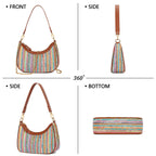 Retro Chic Hobo Bag - Cute Underarm Purse - Shoulder Bags by Handbags Specialist Headquarter | Available at Handbags Specialist Headquarter