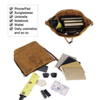 AFKOMST Chic Leather Bucket & Crossbody Bag Set -  by Handbags Specialist Headquarter | Available at Handbags Specialist Headquarter