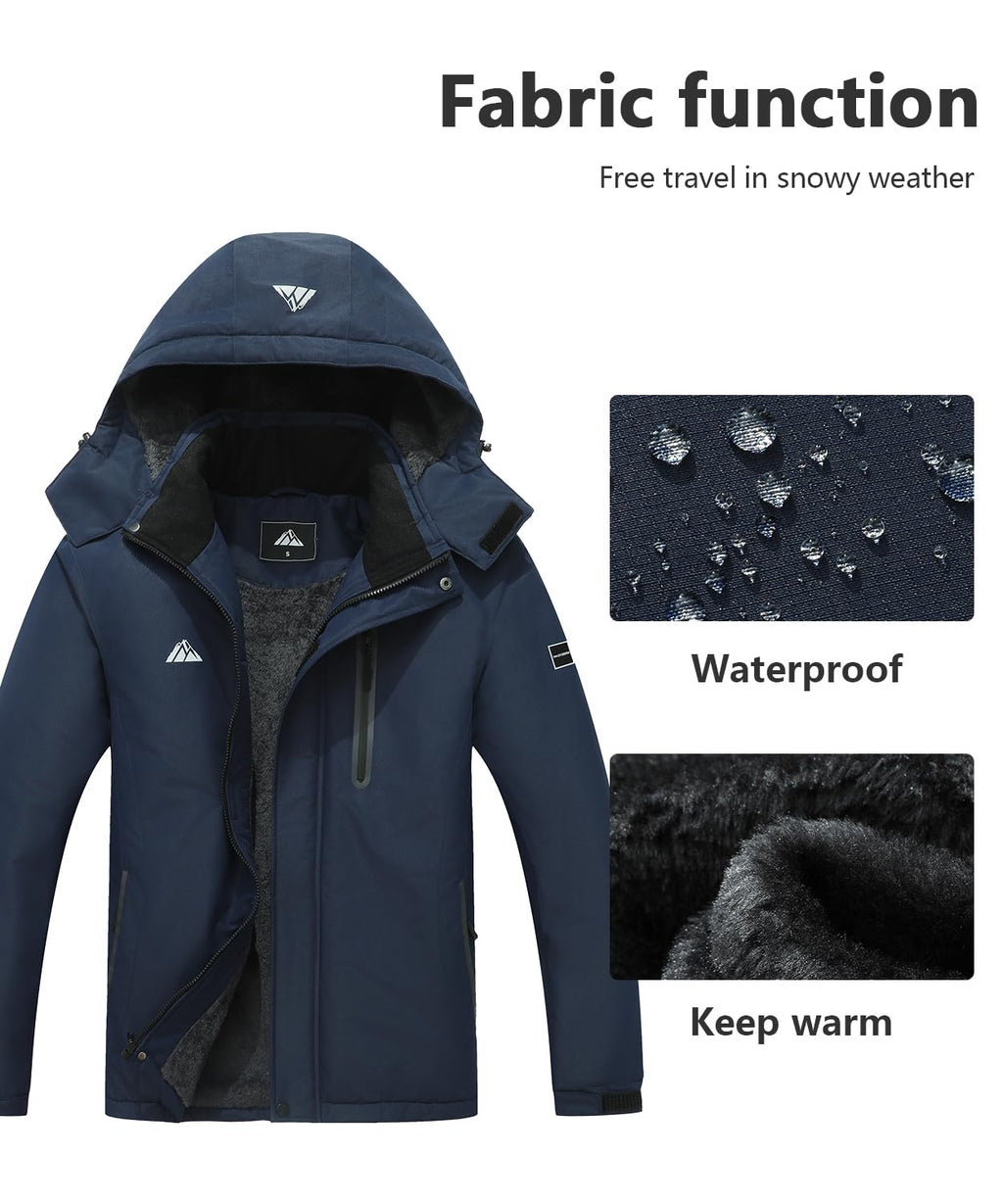 Men's Mountain Ski Jacket - Waterproof & Warm