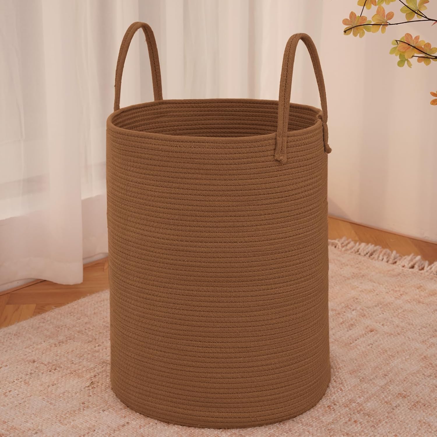 Purple Woven 80L Laundry Basket & Storage Bin - Hampers by JMvicyroam | Available at Handbags Specialist Headquarter