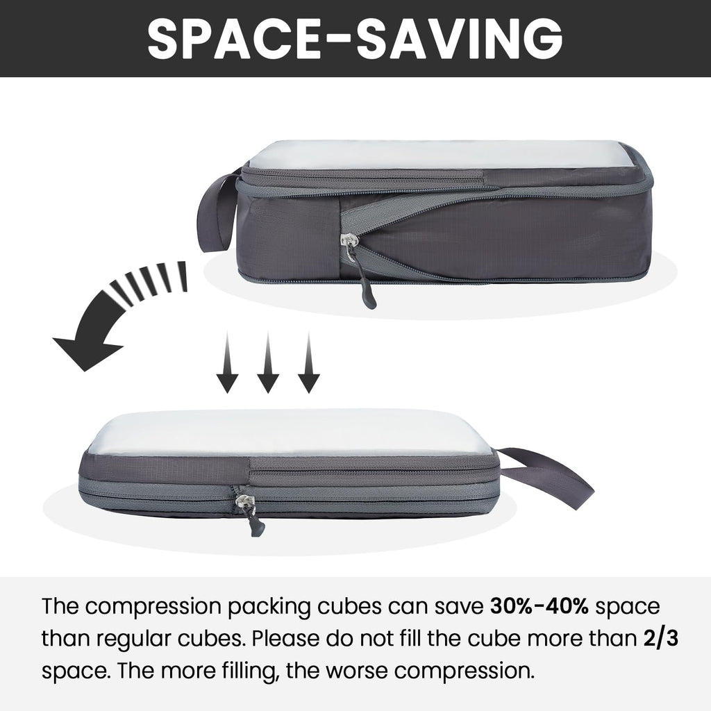 BAGAIL Travel Compression Cubes Set for Packing Ease -  by Handbags Specialist Headquarter | Available at Handbags Specialist Headquarter