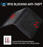 HerriaT RFID Leather Passport Wallet - Gray -  by Handbags Specialist Headquarter | Available at Handbags Specialist Headquarter