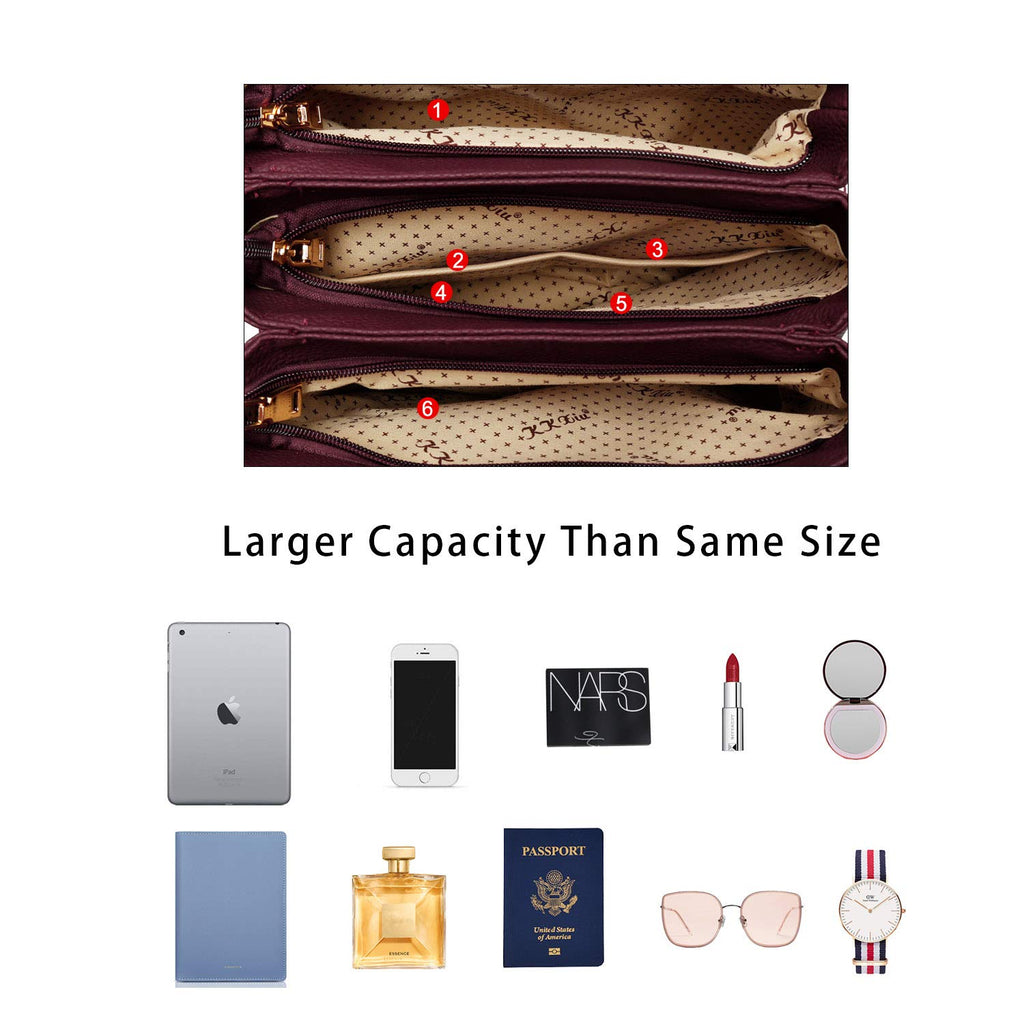 Luxe Leather Satchel & Crossbody Bags -  by Handbags Specialist Headquarter | Available at Handbags Specialist Headquarter