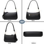 Retro Vegan Leather Shoulder Bag -  by Handbags Specialist Headquarter | Available at Handbags Specialist Headquarter