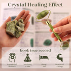 Emerald Glide: Jade Roller & Gua Sha Duo -  by Handbags Specialist Headquarter | Available at Handbags Specialist Headquarter