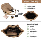 AFKOMST Chic Leather Bucket & Crossbody Bag Set -  by Handbags Specialist Headquarter | Available at Handbags Specialist Headquarter