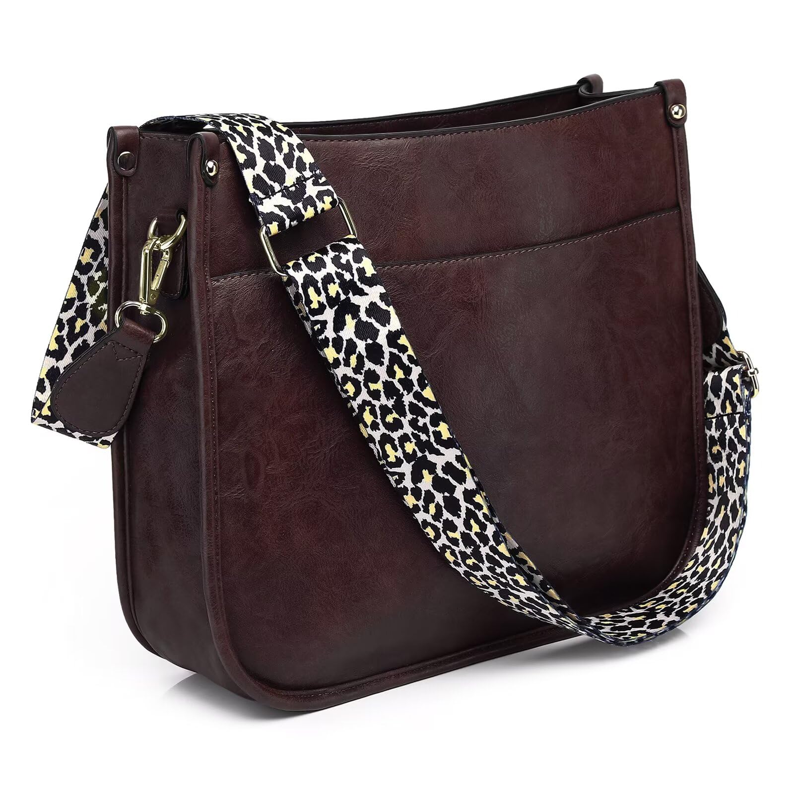 AUYOCO Chic Vegan Leather Crossbody Bag with Strap -  by Handbags Specialist Headquarter | Available at Handbags Specialist Headquarter