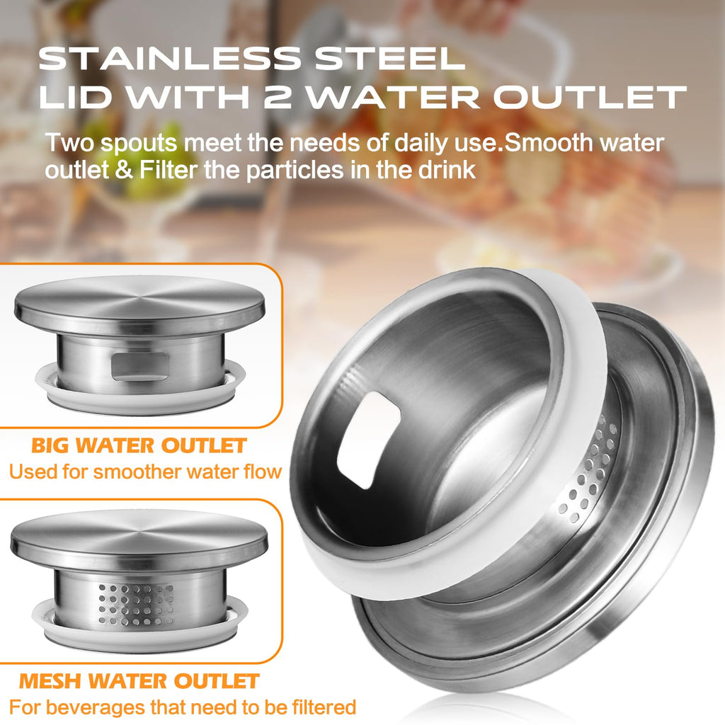 Aofmee Stainless Precision Pitcher - 68oz Borosilicate - Decor by Handbags Specialist Headquarter | Available at Handbags Specialist Headquarter