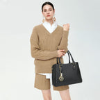 Luxe Leather Satchel & Crossbody Bags -  by Handbags Specialist Headquarter | Available at Handbags Specialist Headquarter