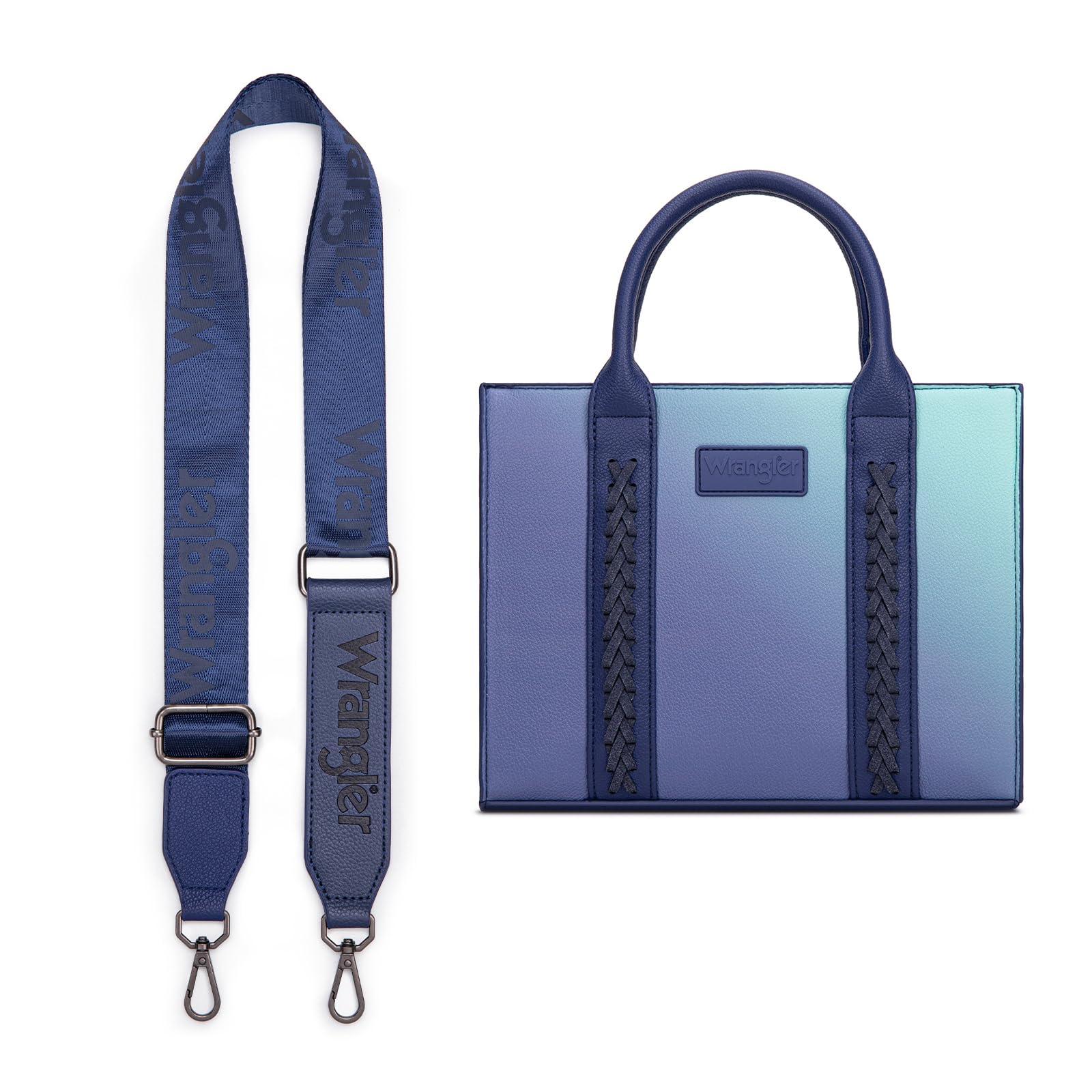 Western Chic Wrangler Tote: Vegan Leather, Versatile Strap