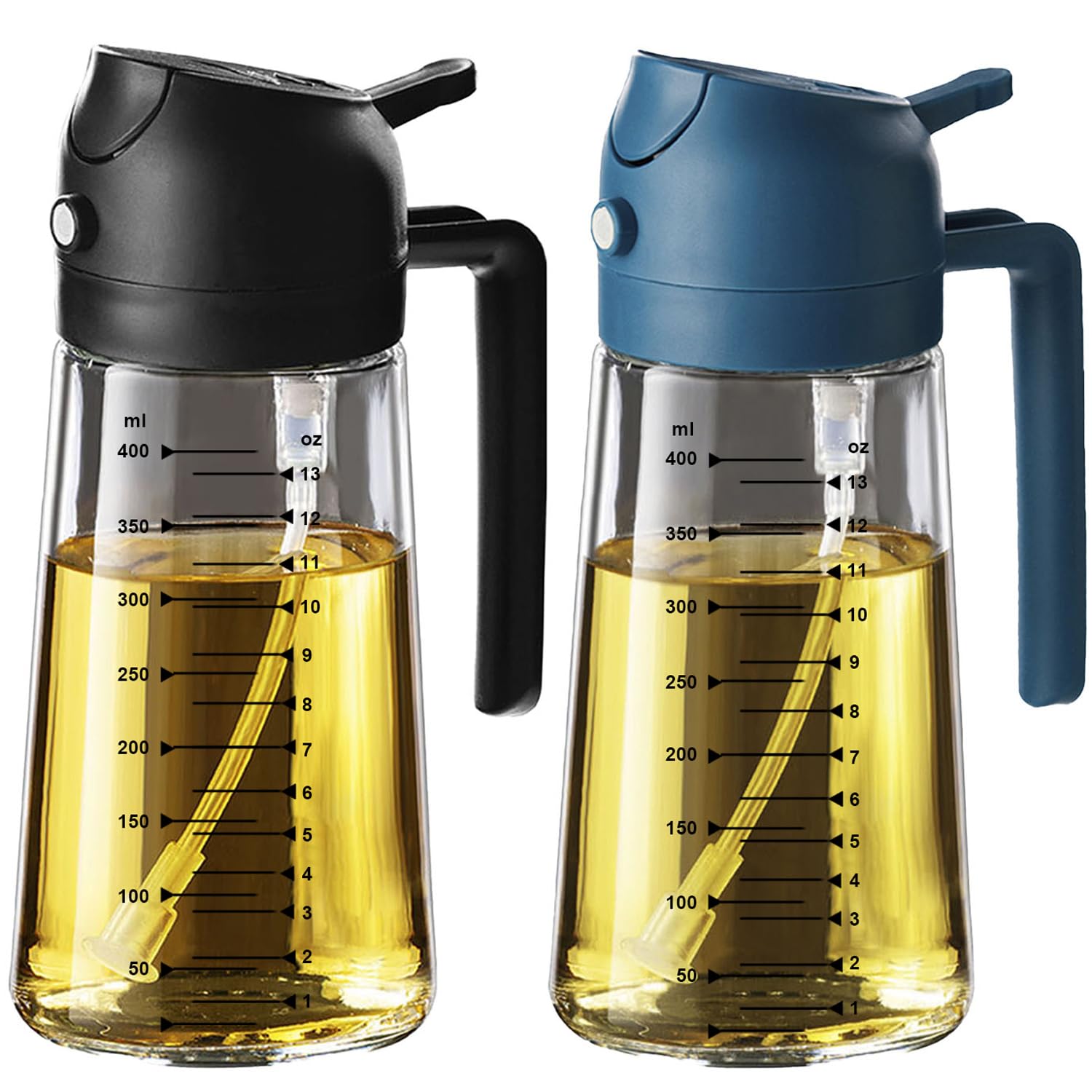 SprayMaster Duo: 16oz Olive Oil Dispenser - Black -  by Handbags Specialist Headquarter | Available at Handbags Specialist Headquarter