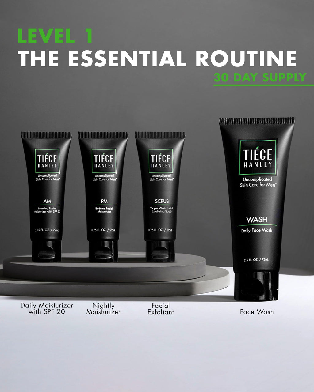 Tiege Hanley Men's Skin Care Set - Level 1 Kit