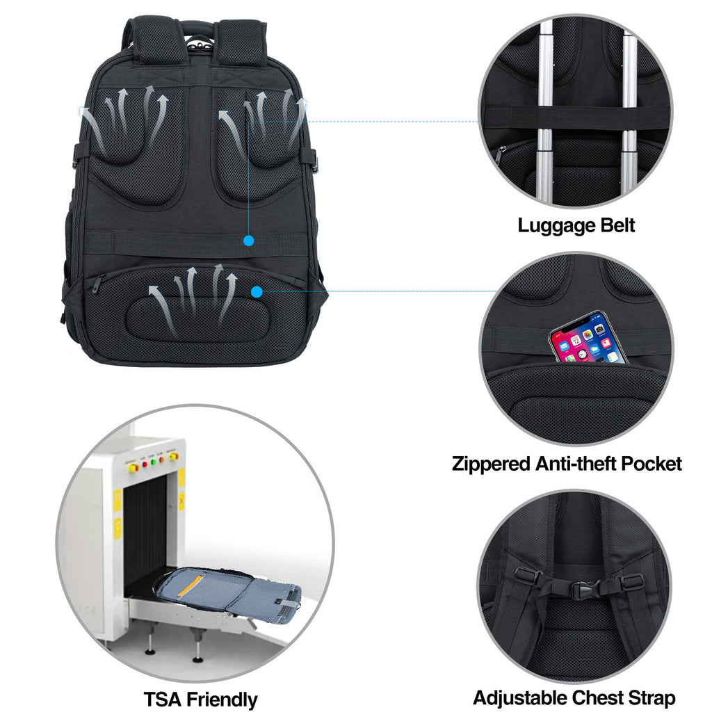 KROSER XL Shield Backpack - RFID & Water-Repellent - Backpack Bags by Handbags Specialist Headquarter | Available at Handbags Specialist Headquarter